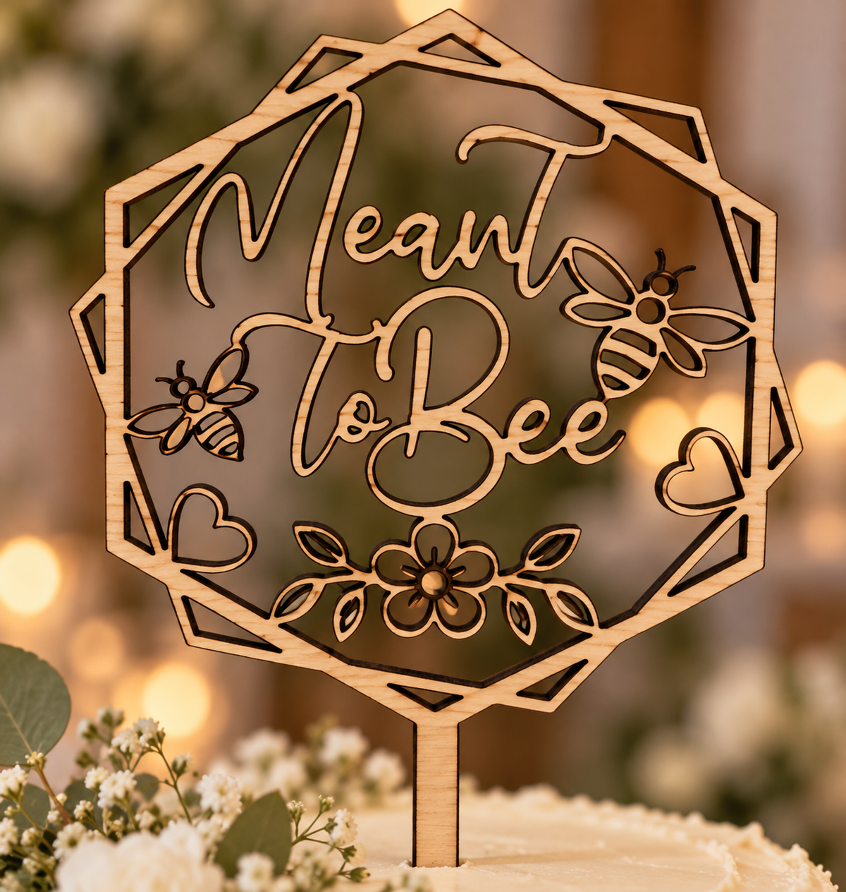 'Meant to Bee' Cake Topper