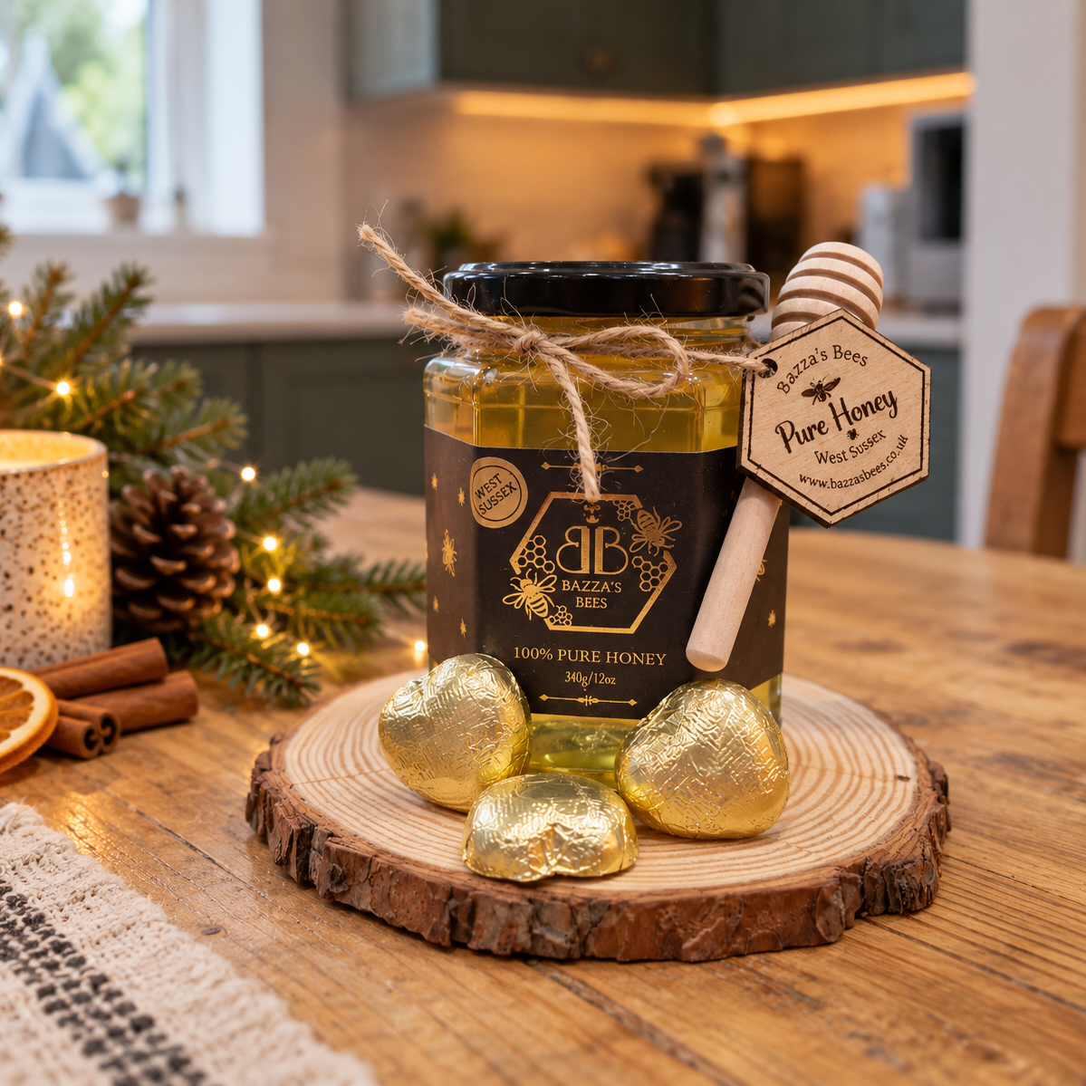 Hap-Bee Christmas Honey Gift