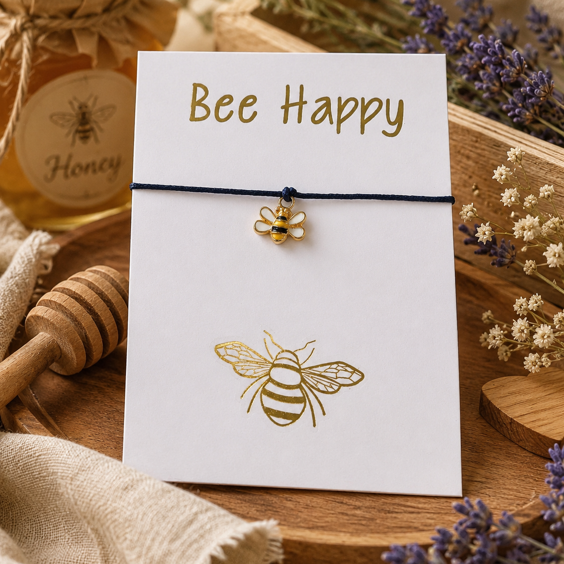 Bee Happy Charm Bracelet