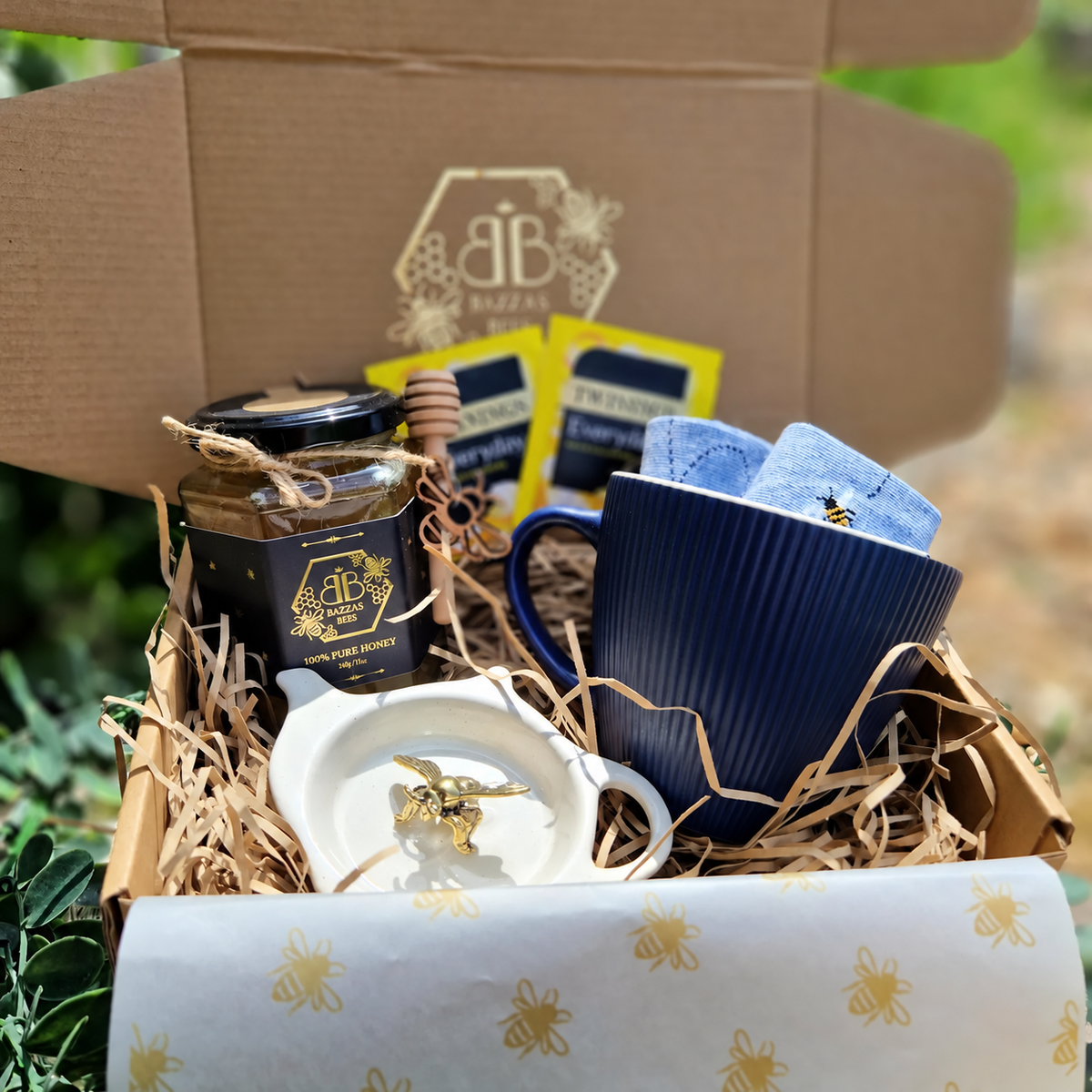 'Socks, Sips & Honey Drips' Hamper