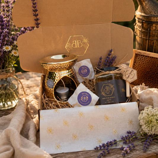 Pure Honey and Wax Burner Gift Set