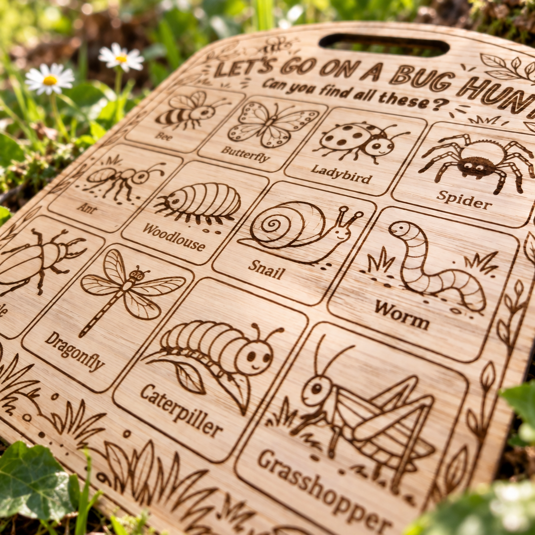 'Let's go on a Bug Hunt' - Fun Kids Activity Board