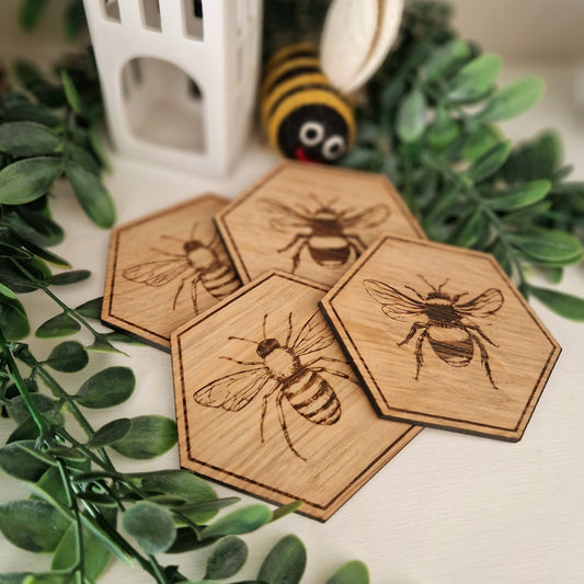 Buzz Coasters- Set of Four