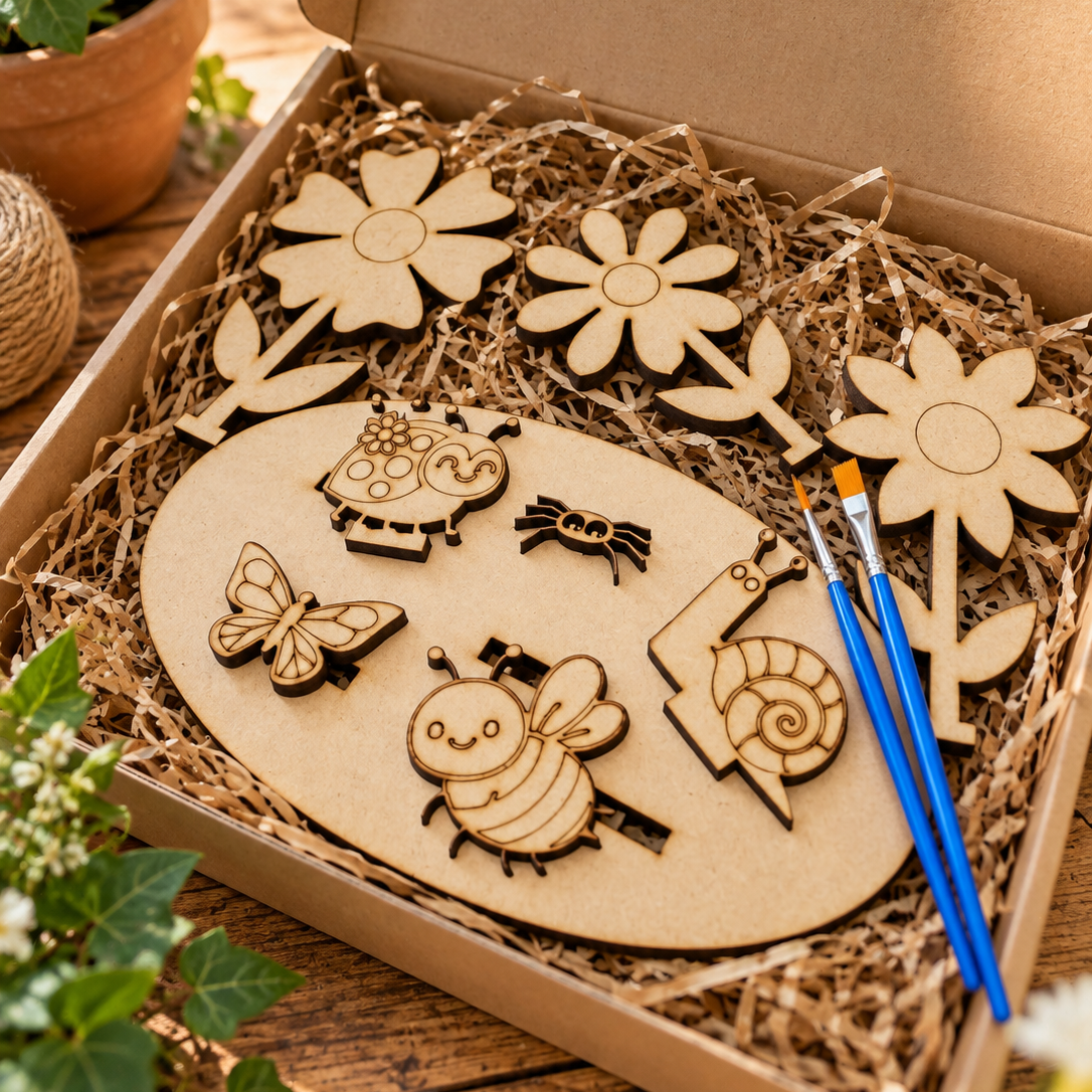 My Little Bug Garden – Paint & Build Wooden Craft Kit