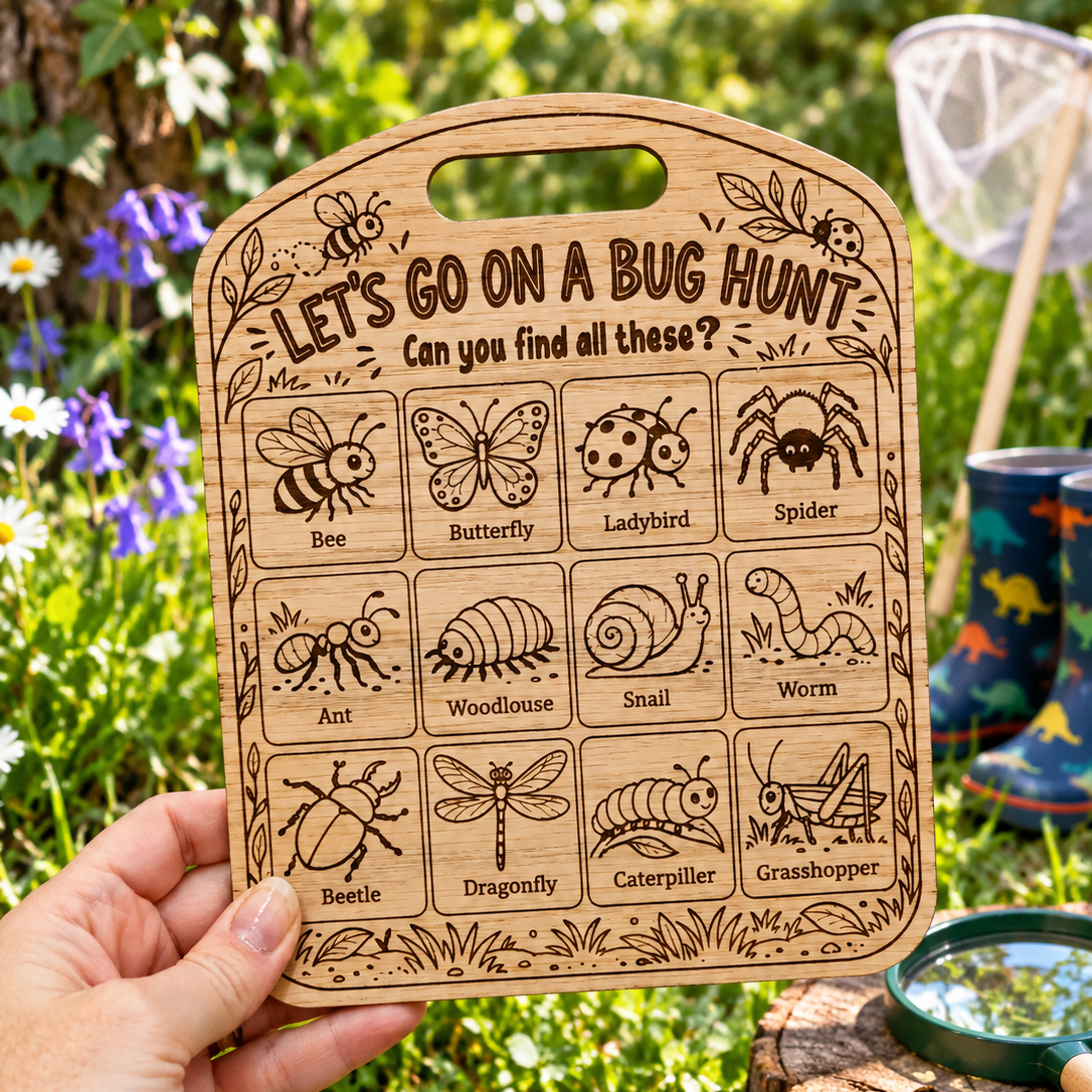 'Let's go on a Bug Hunt' - Fun Kids Activity Board