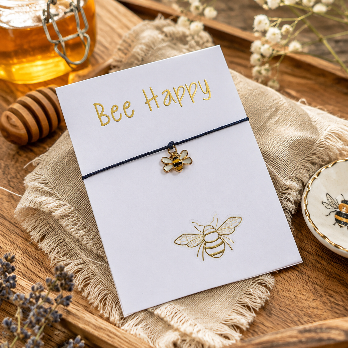 Bee Happy Charm Bracelet