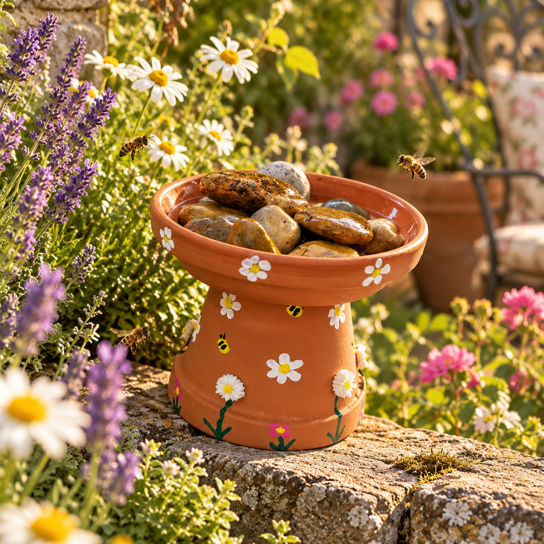 'Busy Bee Water Station' - Handpainted