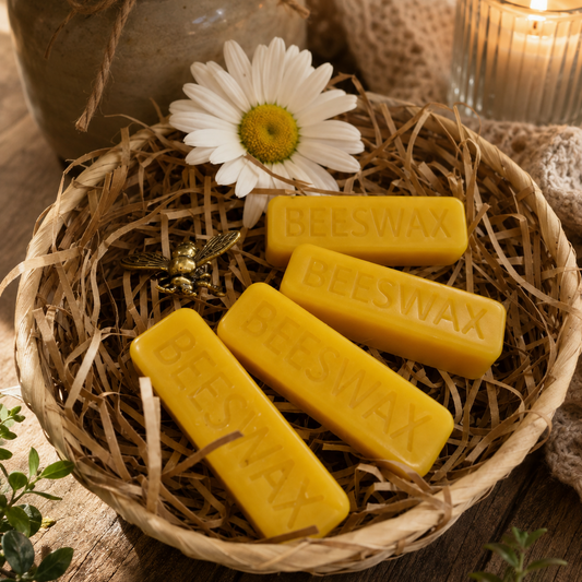 100% Pure Beeswax Bars (Set of Two)