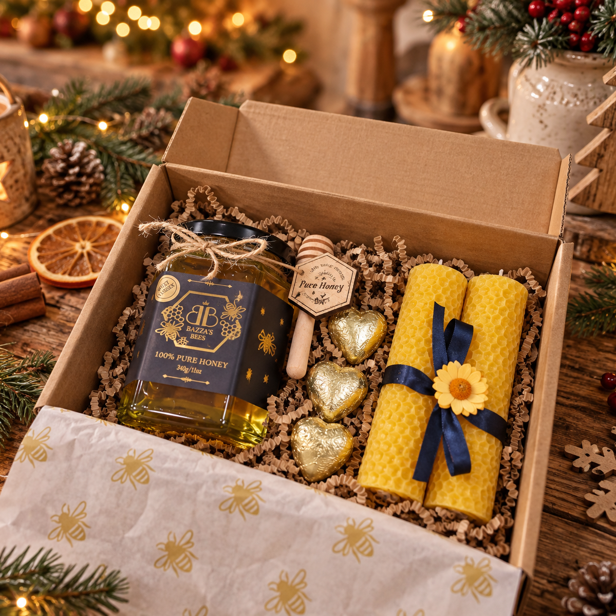 'Honey, Choc & Glow' Christmas Gift Box