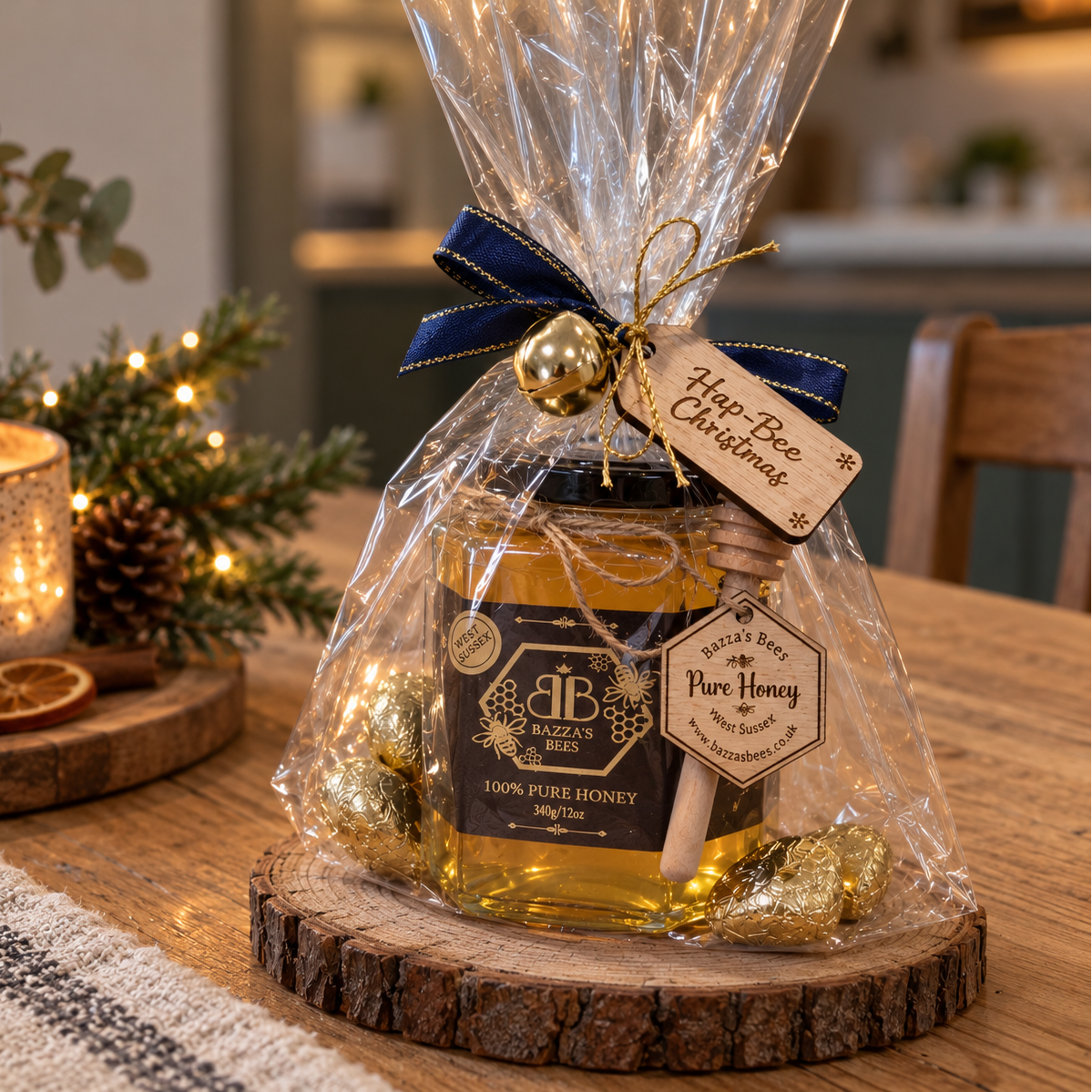Hap-Bee Christmas Honey Gift