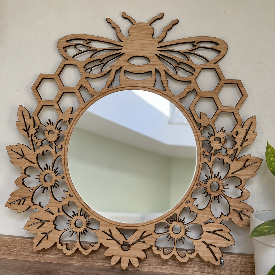 'Bee Meadow Mirror'