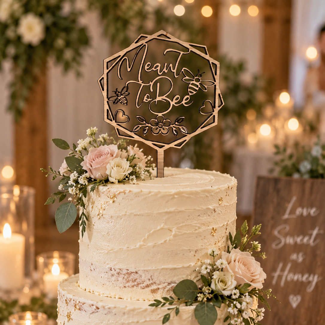 'Meant to Bee' Cake Topper
