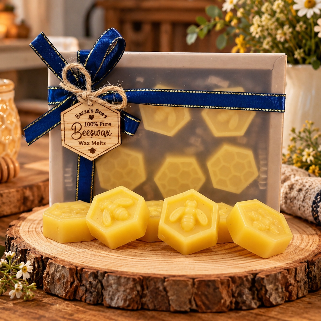 100% Pure Handmade Beeswax Mini Wax Melts - Set of 6