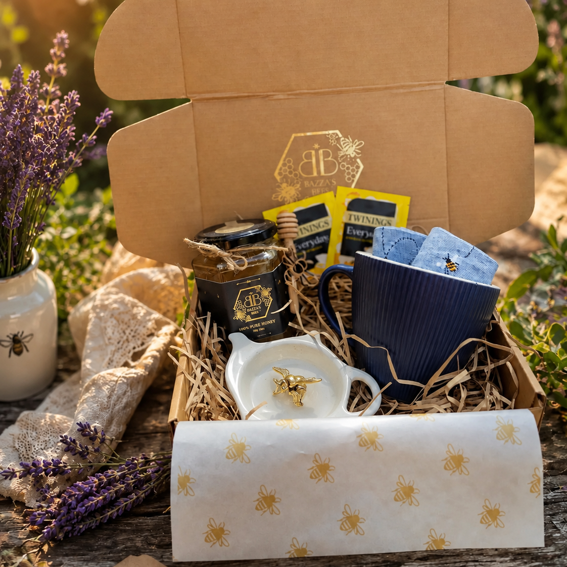 'Socks, Sips & Honey Drips' Hamper