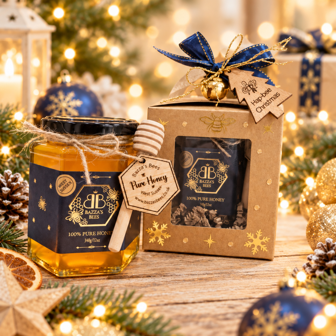Christmas Honey Gift Box
